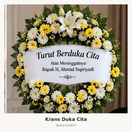 Krans Bunga Duka Pekalongan Kota