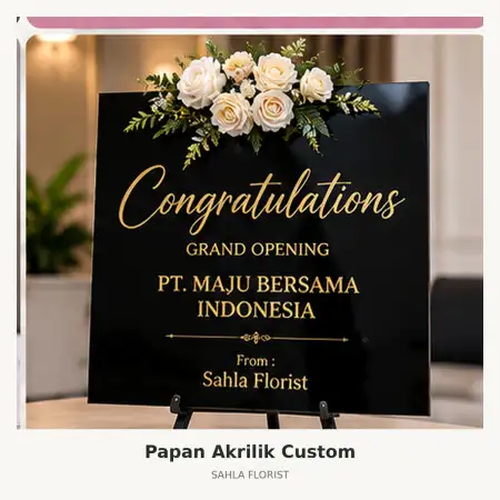 Papan Bunga Akrilik Pekalongan Kota